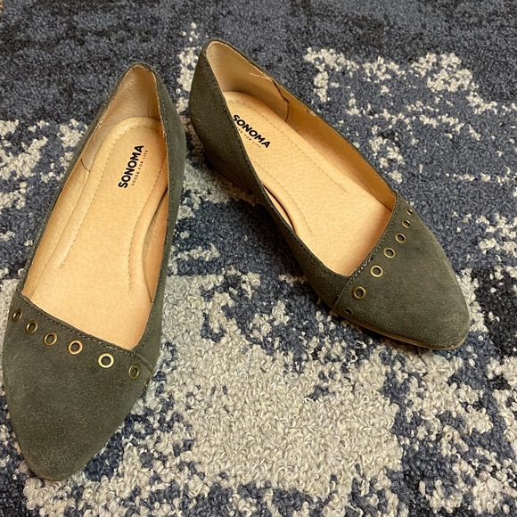 Sonoma Suede Flats Size 7.5 - Picture 2 of 6